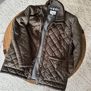 Cole Haan Men's Dark Brown Quilted Puffer Jacket size M